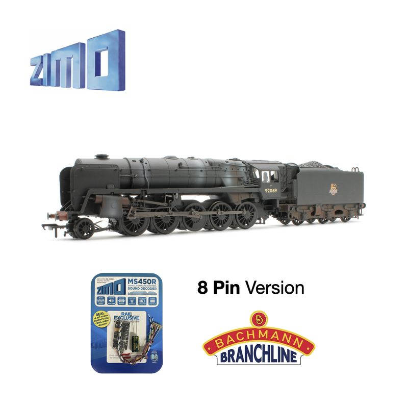 Zimo MS Sound Decoder For Bachmann BR 9F 8 Pin