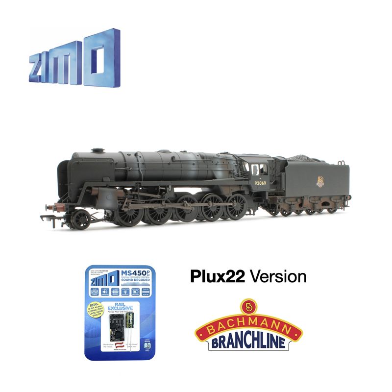 Zimo MS Sound Decoder For Bachmann BR 9F Plux22