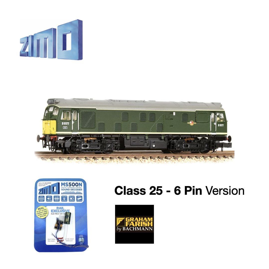 Zimo Sound Decoder For Graham Farish Class 25