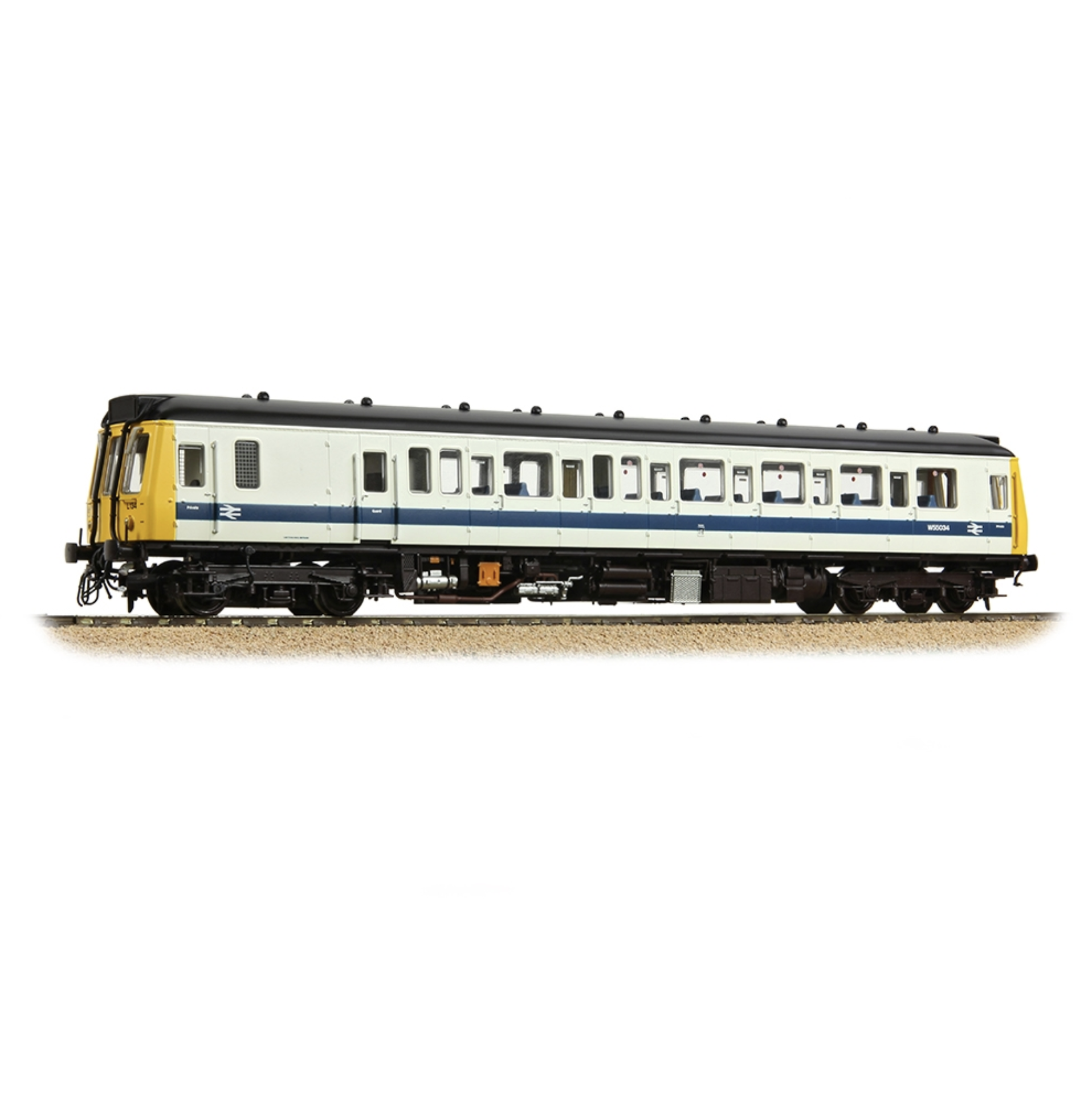 Bachmann 35-531 OO Gauge Class 121 Single Car DMU BR White and Blue img