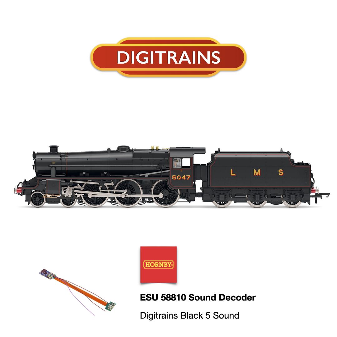 ESU V5 Sound Decoder For Hornby LMS Black 5 8 Pin
