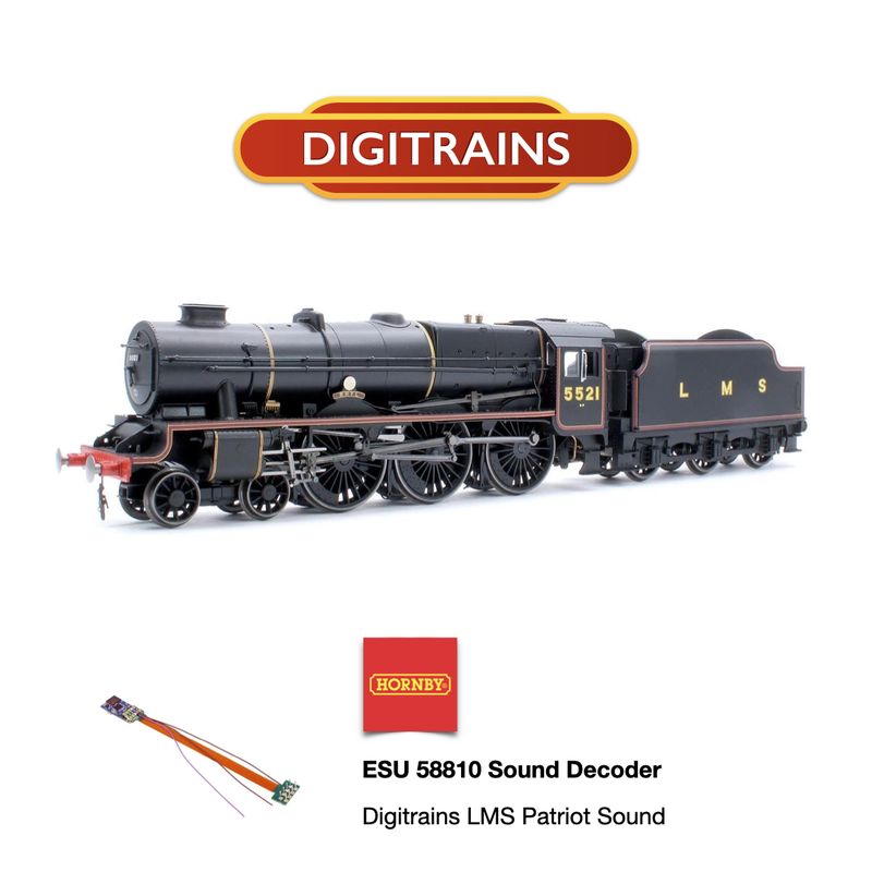 ESU V5 Sound Decoder For Hornby LMS Patriot 8 Pin