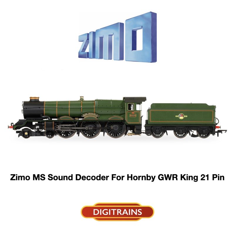 ZIMO MS Sound Decoder For Hornby GWR King 21 Pin