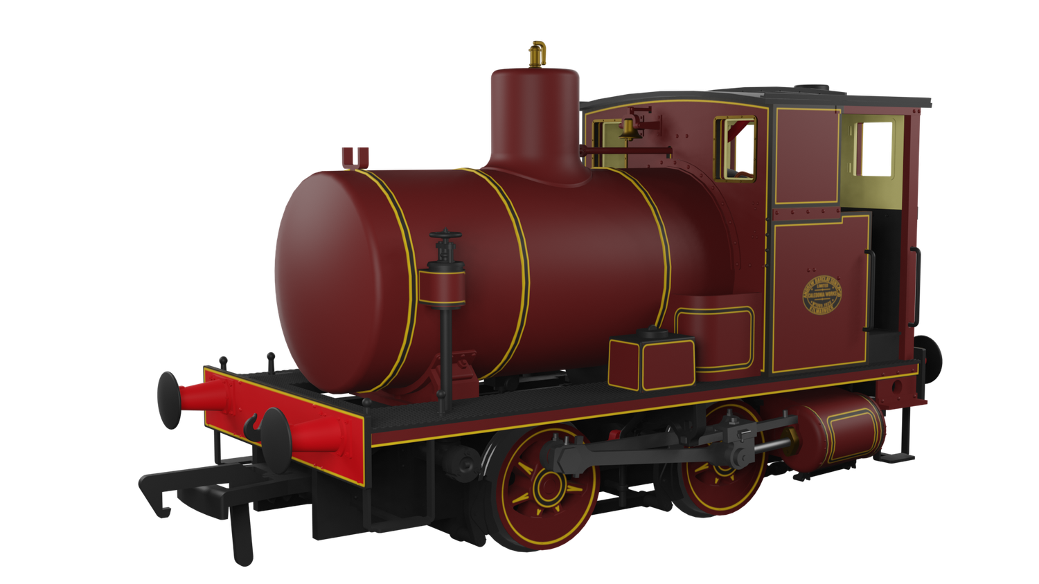 Rapido 965010 OO Gauge Andrew Barclay Fireless 0-4-0 Lined Maroon