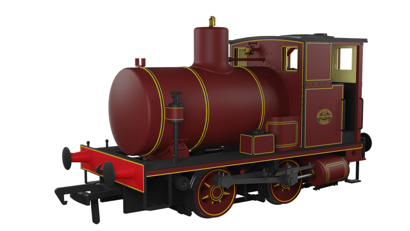Rapido 965010 OO Gauge Andrew Barclay Fireless 0-4-0 Lined Maroon
