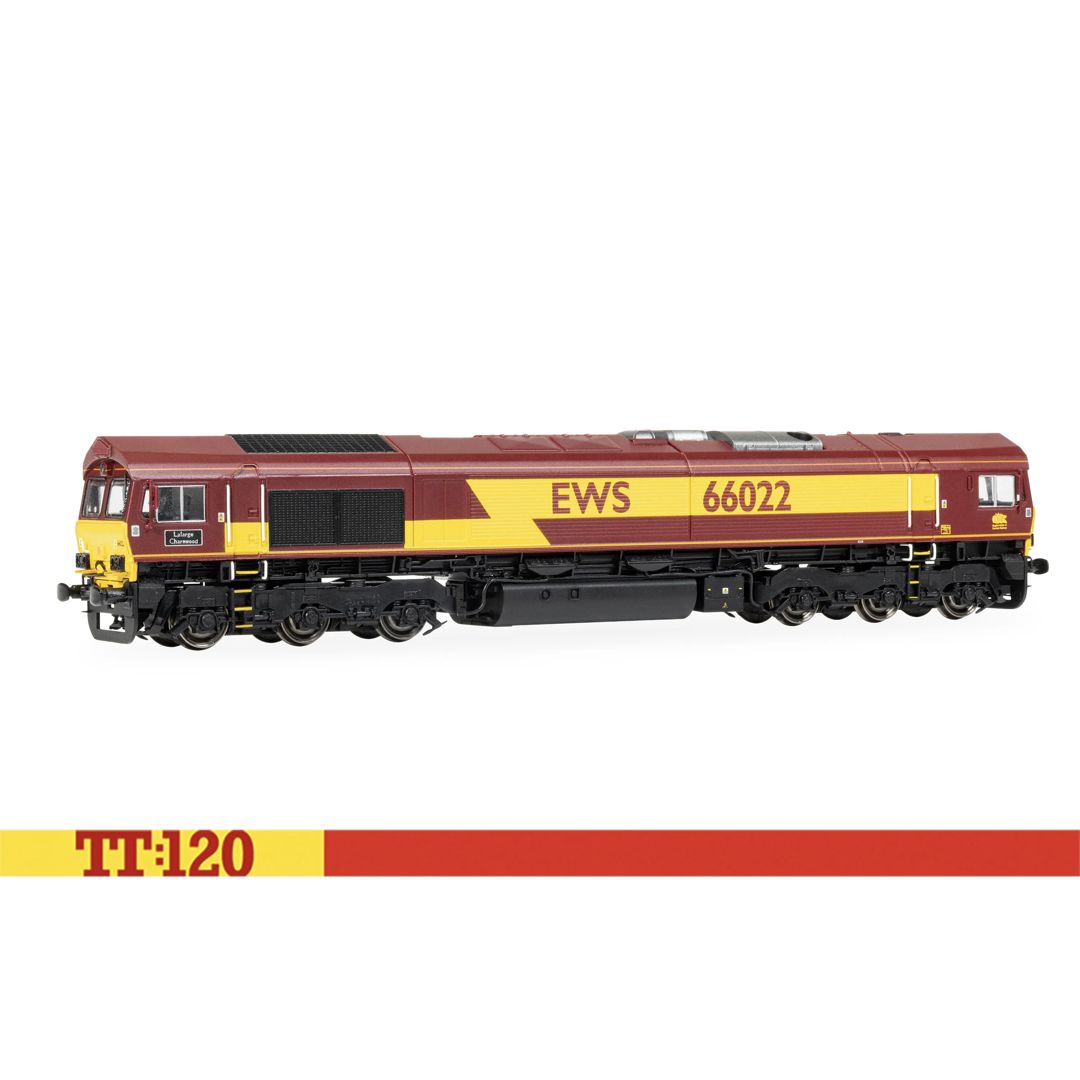 Hornby TT3030M TT Gauge  EWS - Class 66 - 66022 'Lafarge Charnwood'