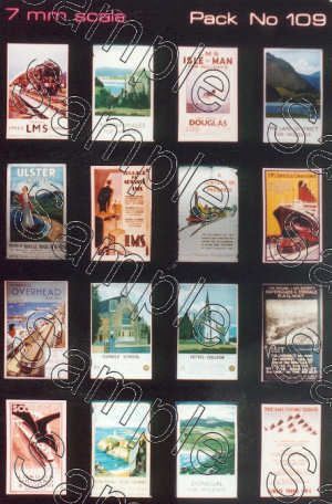 Gaugemaster Tiny Signs TSO109 LMS Travel Posters Small