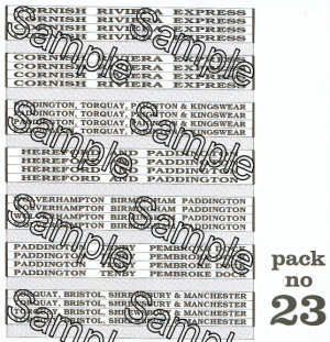 Gaugemaster Tiny Signs TSOO23 OO Gauge Cornish Riviera Boards 1