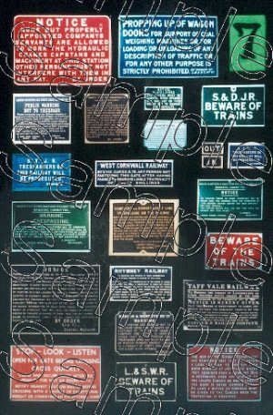 Gaugemaster Tiny Signs TSO7  O Gauge Trackside Notices SR Area