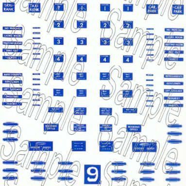 Gaugemaster Tiny Signs TSN9E N Gauge BR (Eastern Region) Station Signs