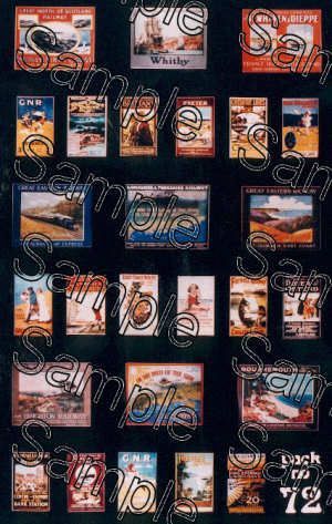 Gaugemaster Tiny Signs TSOO72 OO Gauge Pre-Grouping Travel Posters