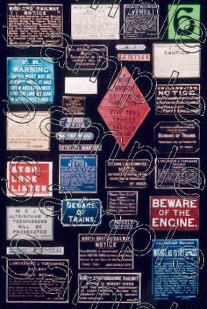 Gaugemaster Tiny Signs TSO6 O Gauge Trackside Notices Midland