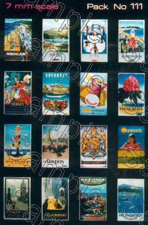 Gaugemaster Tiny Signs TSO111 O Gauge BR Travel Posters Small