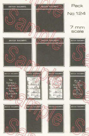 Gaugemaster Tiny Signs TSO124 BR Poster Boards