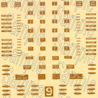 Gaugemaster Tiny Signs TSN9W N Gauge  BR (Western Region) Station Signs