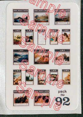 Gaugemaster Tiny Signs TSN92 N Gauge LMS Travel Posters