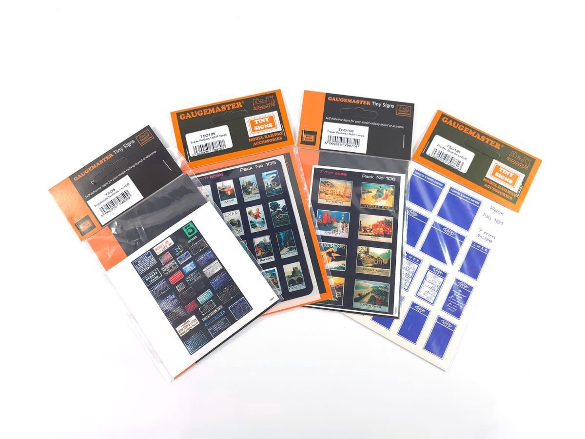 Gaugemaster Tiny Signs GMTS707 O Gauge LNER Themed Signage Set