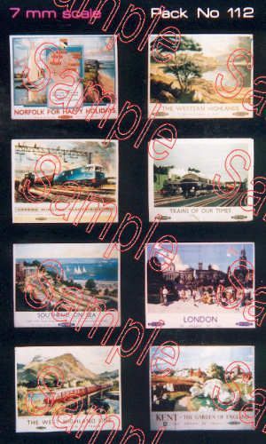 Gaugemaster Tiny Signs TSO112 O Gauge BR Travel Posters Large
