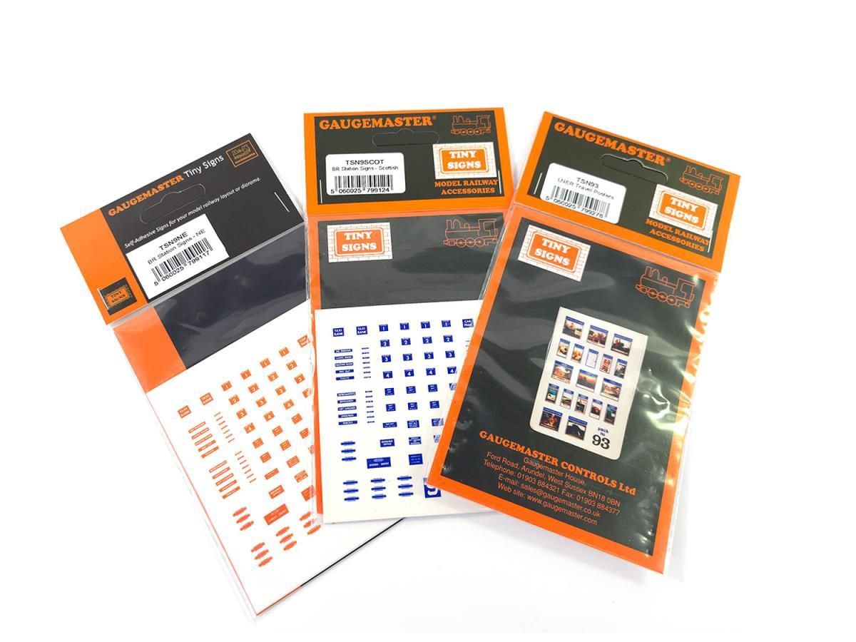 Gaugemaster Tiny Signs GMTS207 N Gauge LNER/NE/SCOT Themed Signage Set