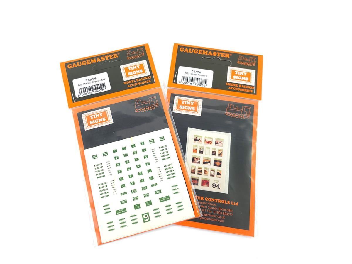 Gaugemaster Tiny Signs GMTS208 N Gauge SR Themed Signage Set