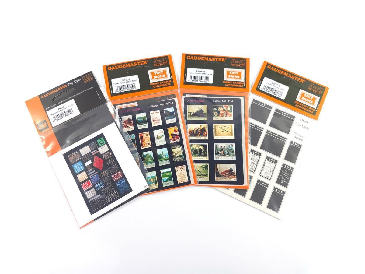Gaugemaster Tiny Signs GMTS706 O Gauge LMS Themed Signage Set