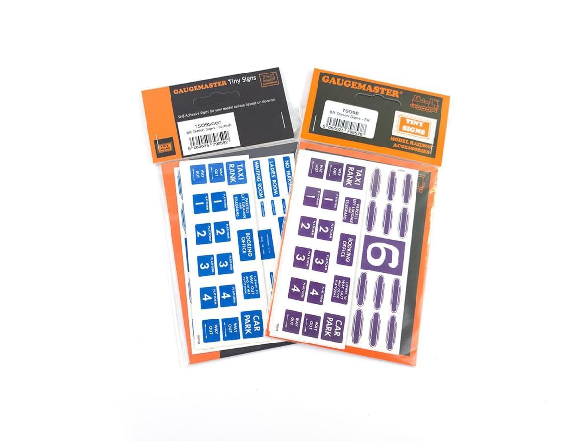 Gaugemaster Tiny Signs GMTS708 O Gauge ER/SCOT Themed Signage Set