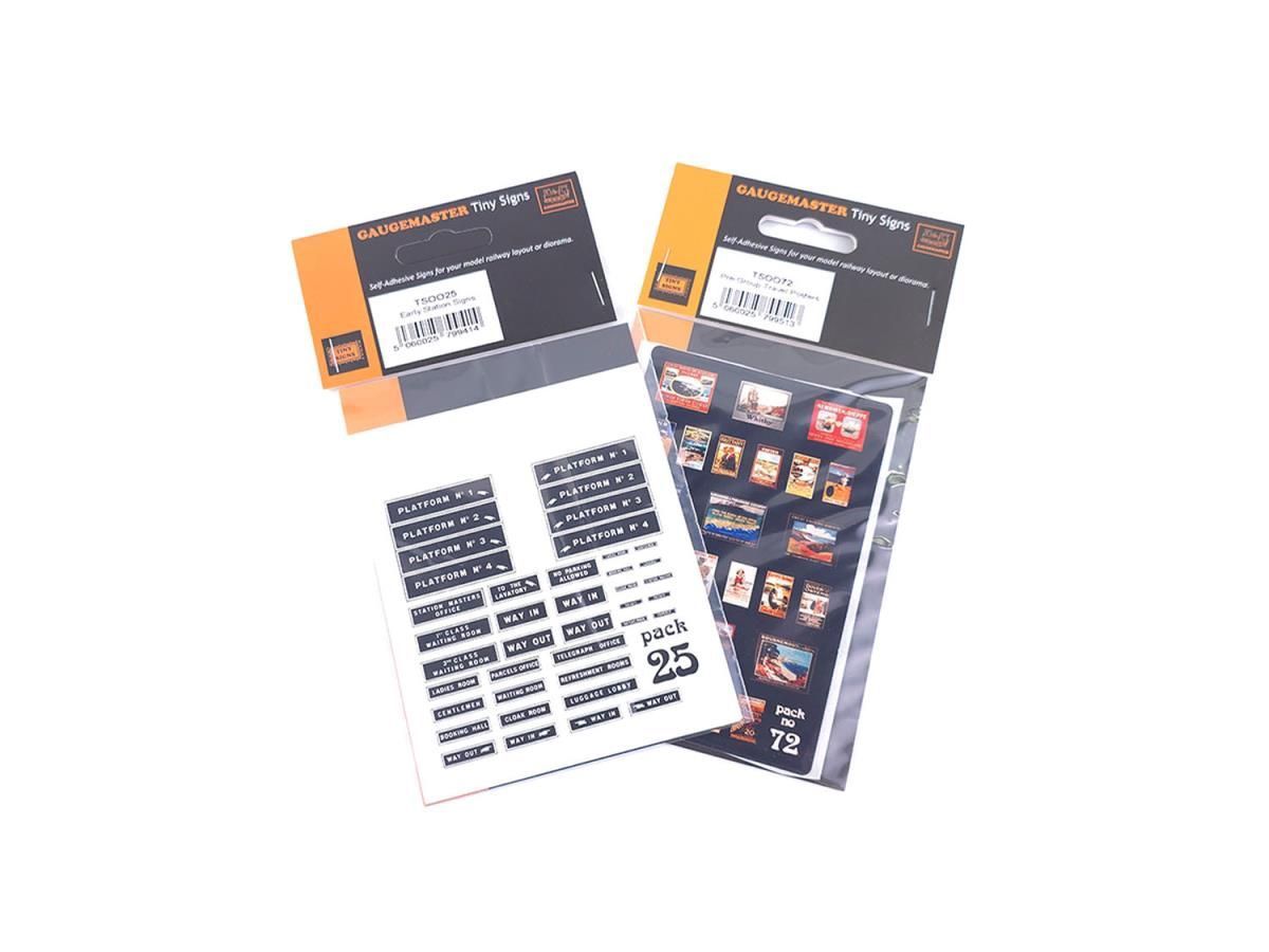 GaugemasterTiny Signs GMTS410 OO Gauge Historic Themed Signage Set