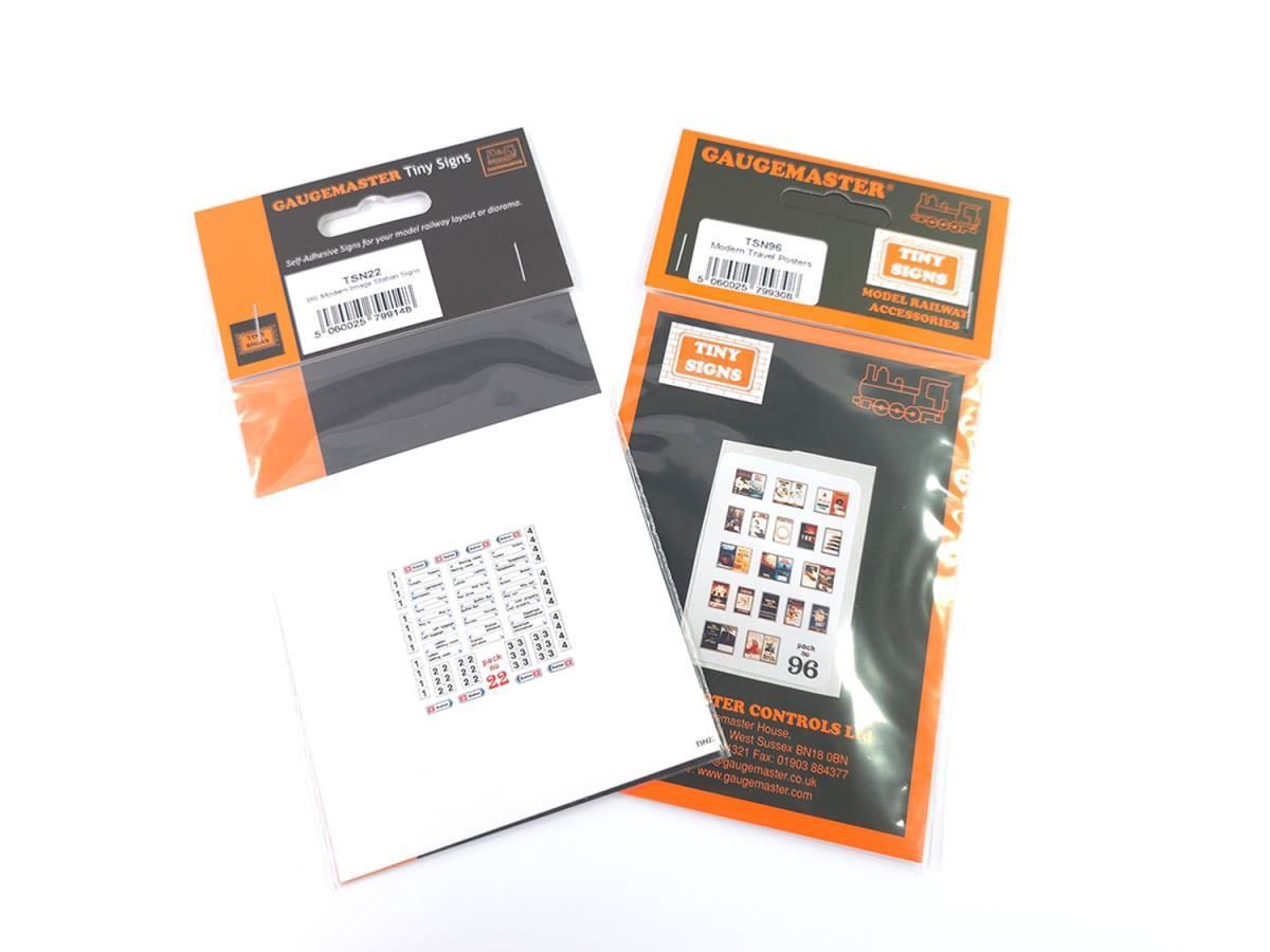 Gaugemaster Tiny Signs GMTS203 OO GaugeModern Signage Set