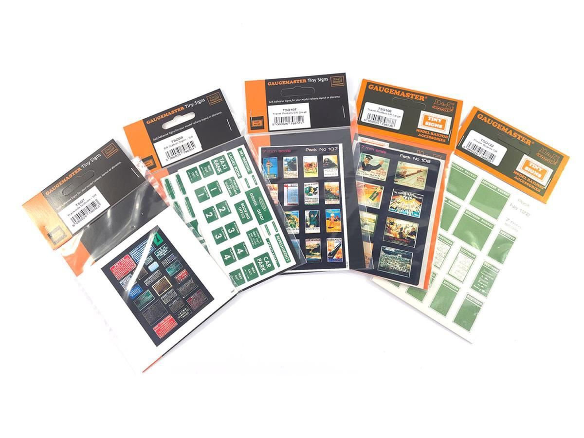 Gaugemaster Tiny Signs GMTS709 O Gauge SR Themed Signage Set