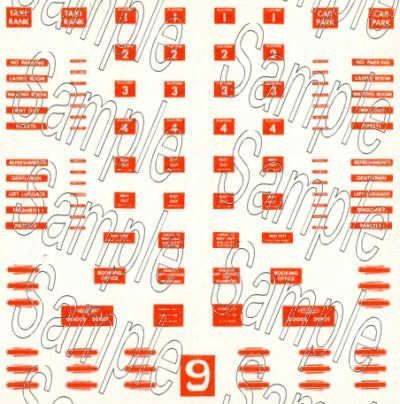 Gaugemaster Tiny Signs TSN9NE N Gauge BR (North Eastern Region) Station Signs