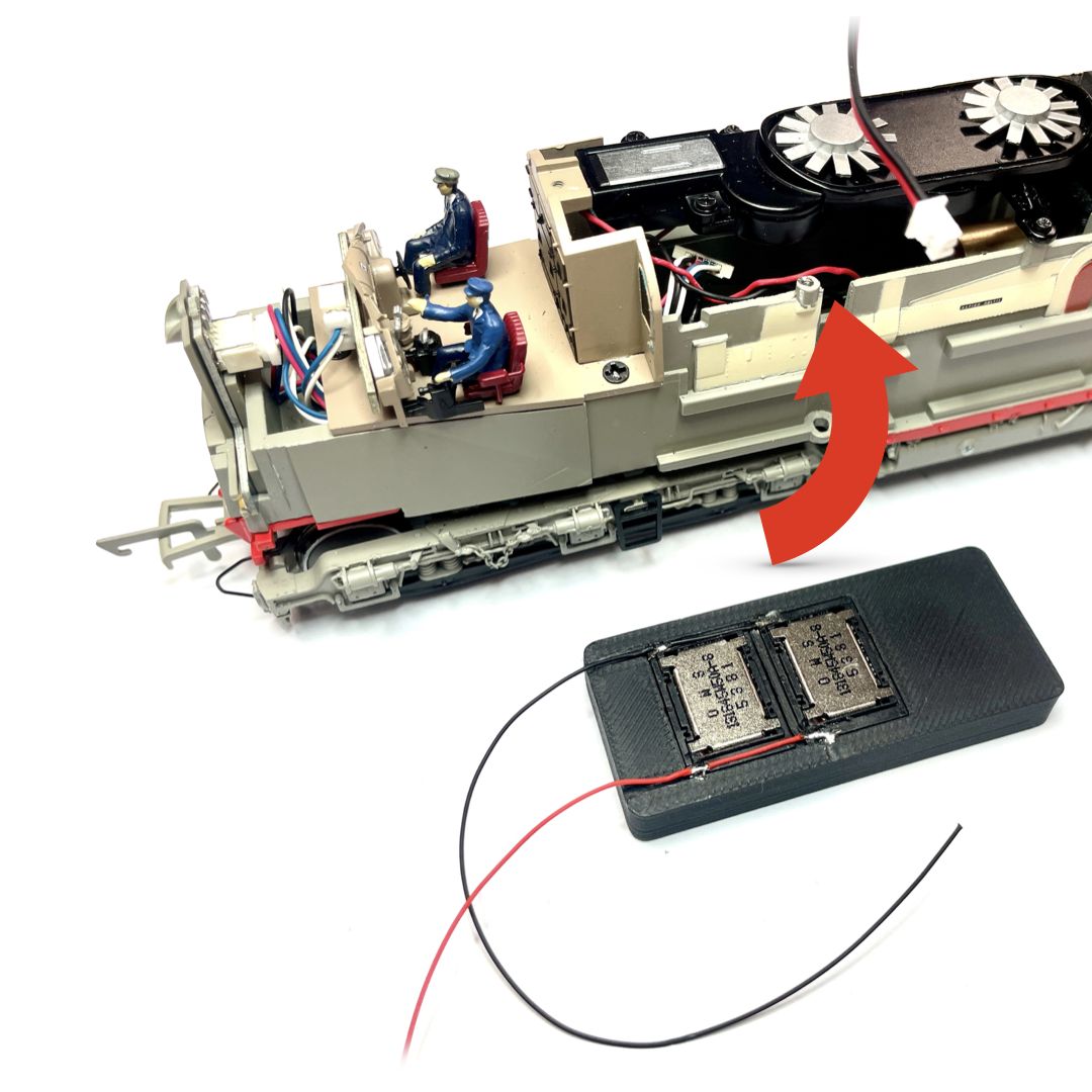 Digitrains 55x25x7mm Hornby DP1 (Deltic Prototype) Speaker 4Ω Twin Speaker