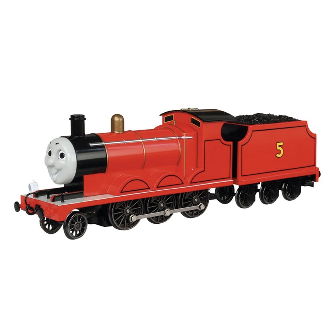 Bachmann 58743BE Thomas and Friends OO Gauge James the Red Engine with Moving Eyes