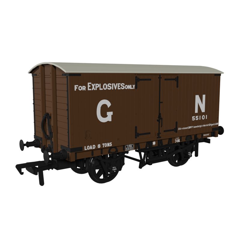 Rapido 930003 OO Gauge GNR 8 Ton Van – GN Explosives Livery No.55101