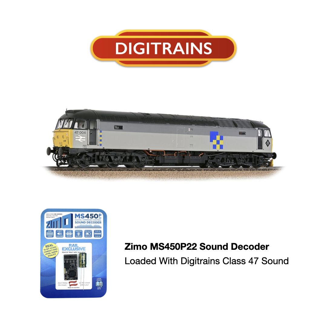 Zimo Sound Decoder For Bachmann Class 47 (Plux 22) Digitrains Sound