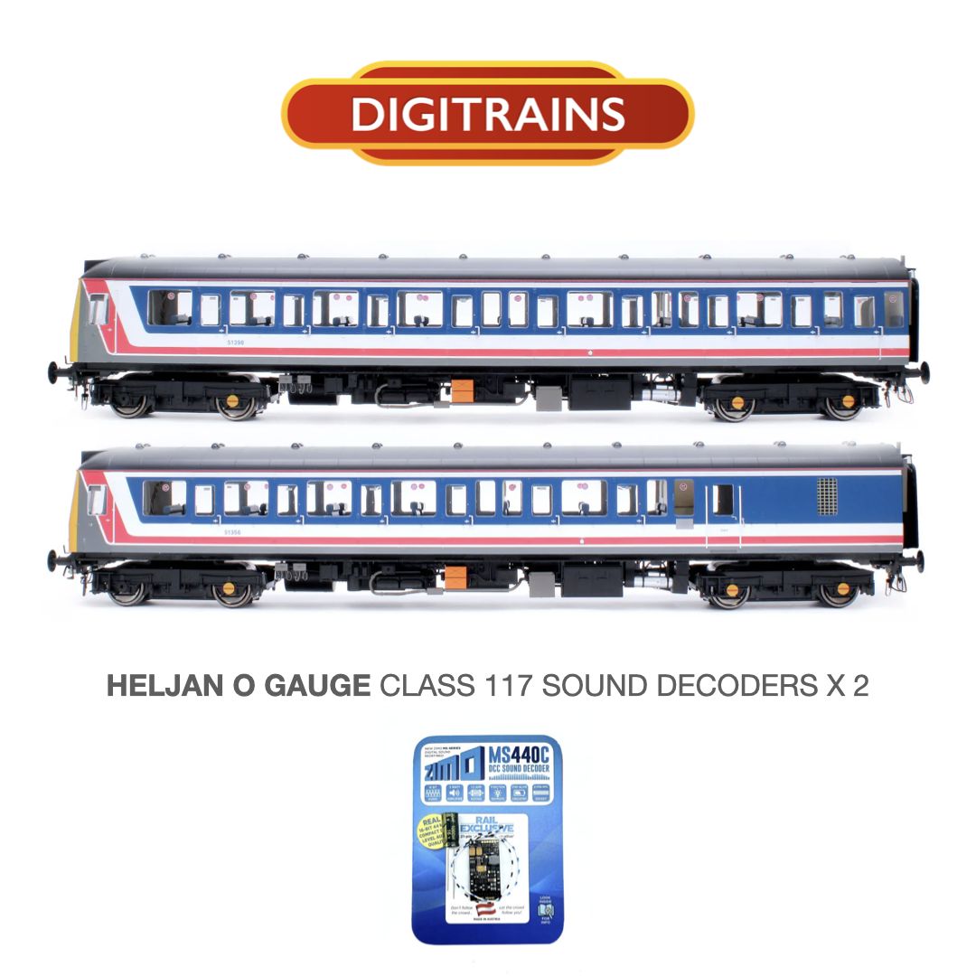 Sound Decoder For Heljan O Gauge Class 117 (Driving and Trailing Car)