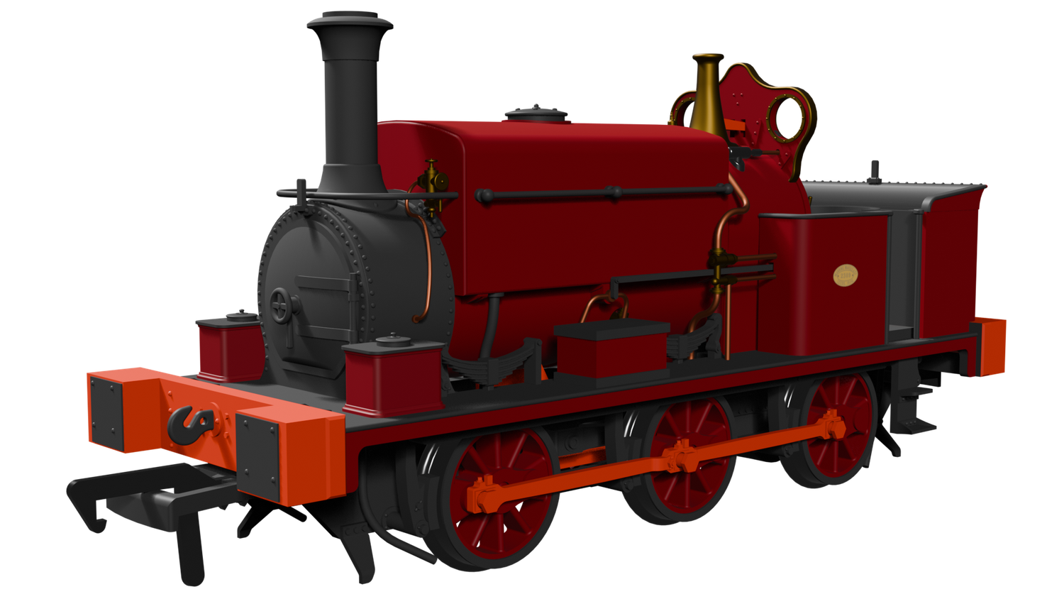 Rapido OO Gauge 960008 Manning Wardle L Class – Plain Red