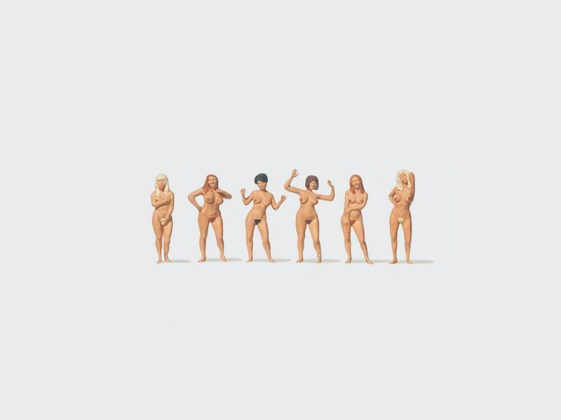 Merten 0282526  TT120 Nude Bathers Standing (6) Figure Set