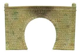 Hornby OO Gauge R8509 Single Stone Tunnel Portal x2