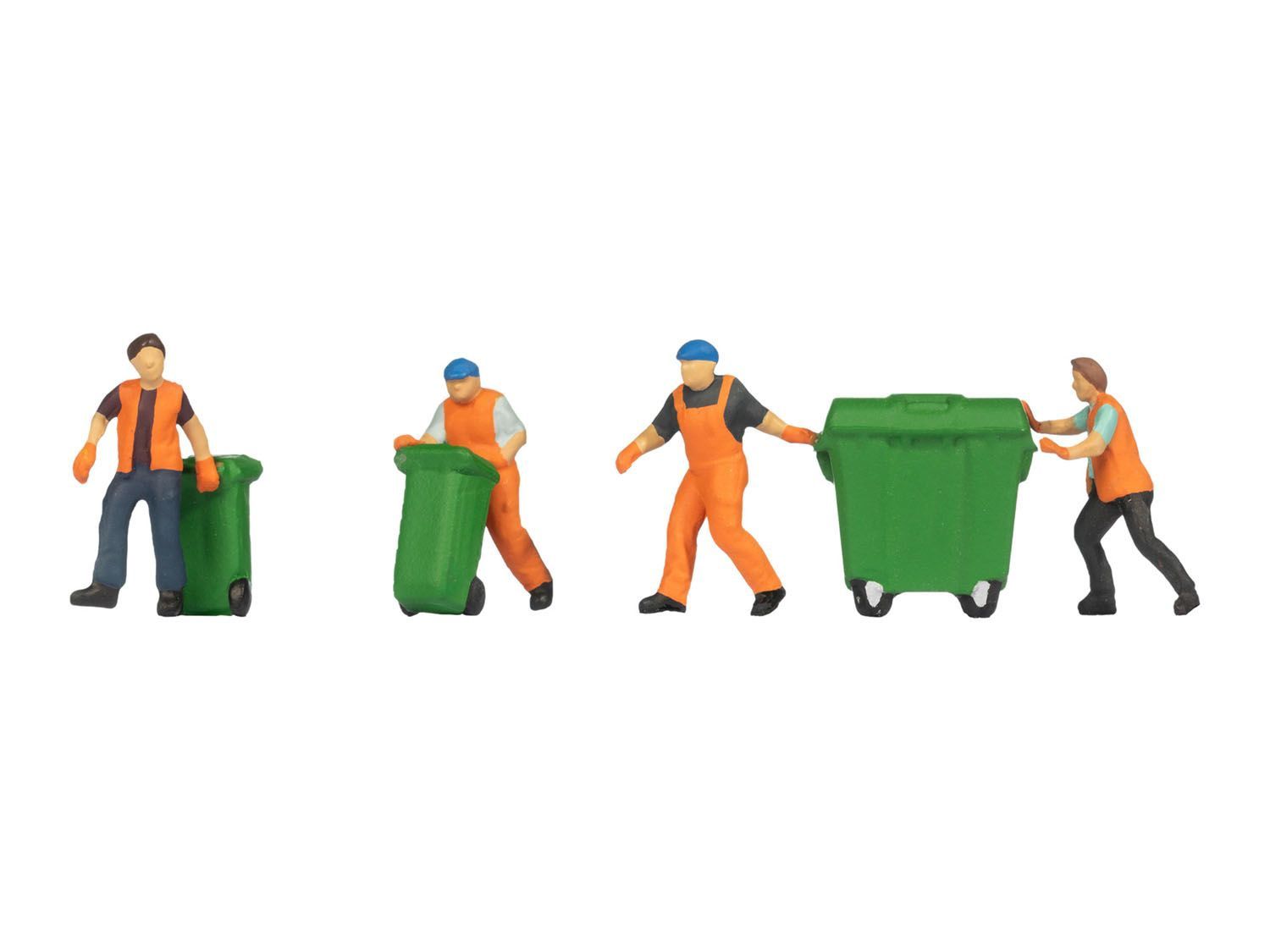Noch 45027 TT120 Refuse Collection (4) Figure Set
