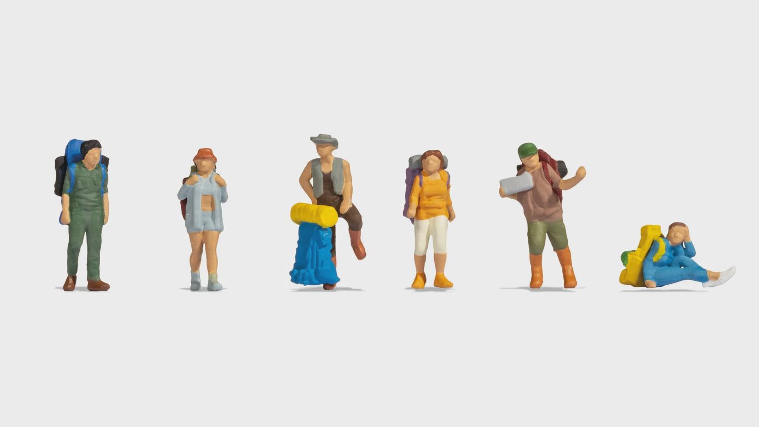 Noch 45247 Gaugemaster TT120  Backpackers (6) Figure Set
