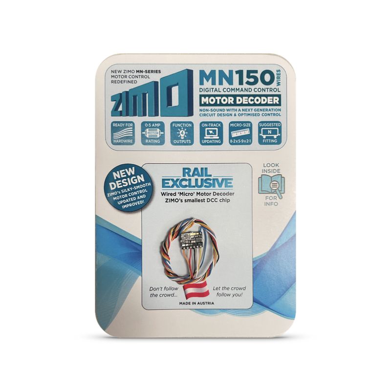 Zimo MN150 4 Function Wires Only Motor Decoder