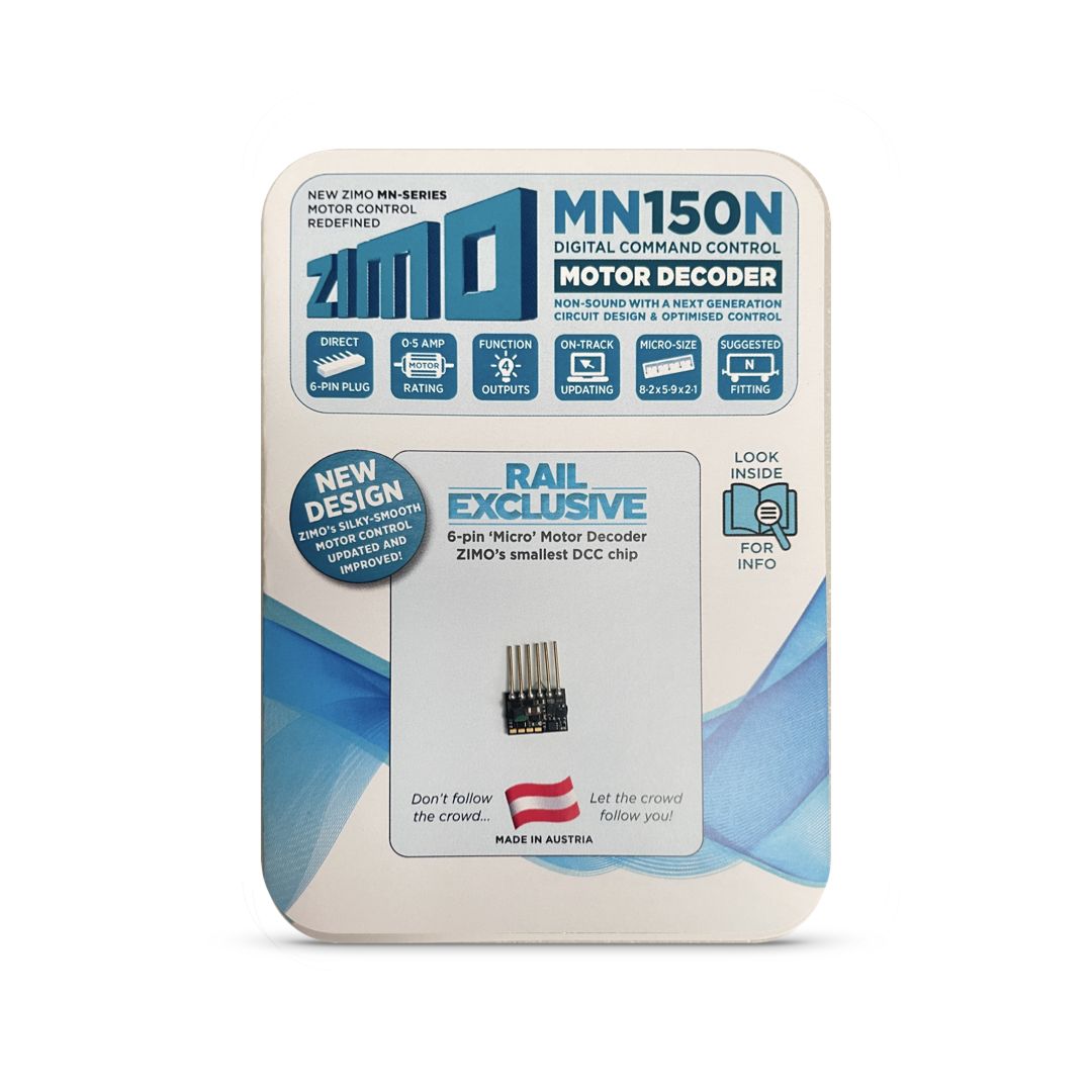 Zimo MN150N 4 Function 6 Pin Direct Motor Decoder Zimo MN150N 4 Function 6 Pin Direct Motor Decoder