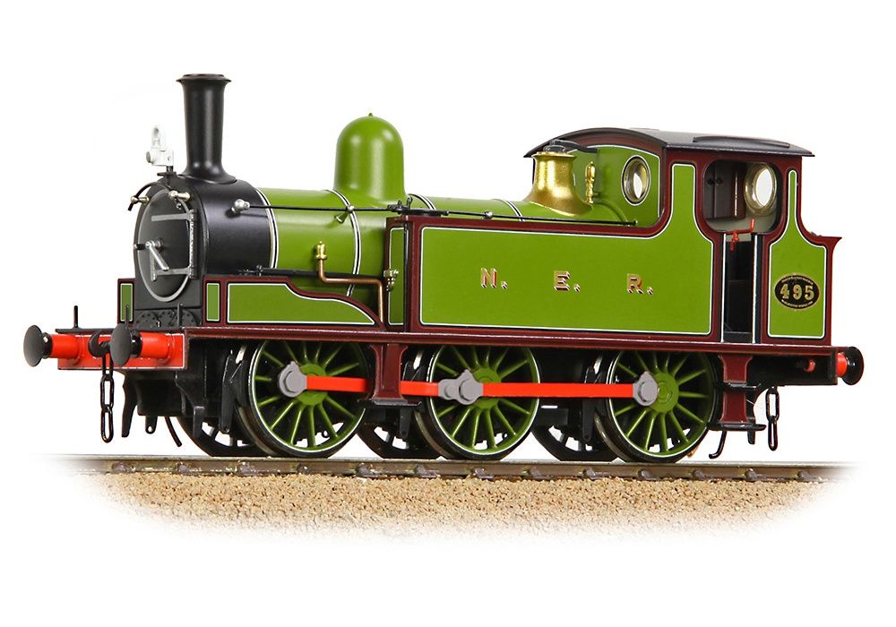 Bachmann 31-065 OO Gauge NER E Tank 495 NER Lined Green &amp; Maroon