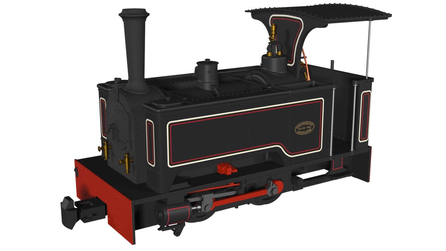 Rapido OO9 Gauge 986003 - Kerr Stuart Sirdar - Lined Black - DCC Ready