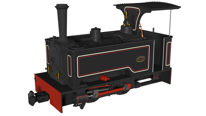 Rapido OO9 Gauge 986003 - Kerr Stuart Sirdar - Lined Black - DCC Ready