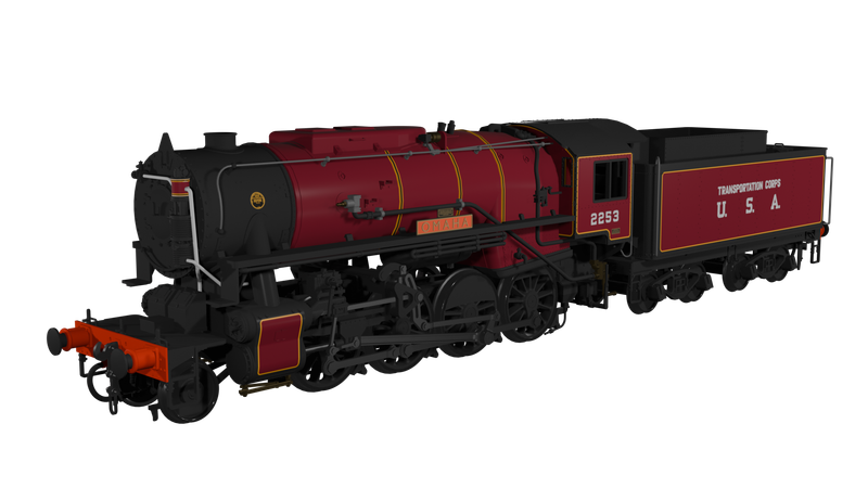 Rapido 926008 OO Gauge USATC S160 No.2253′ Omaha’ (as preserved)