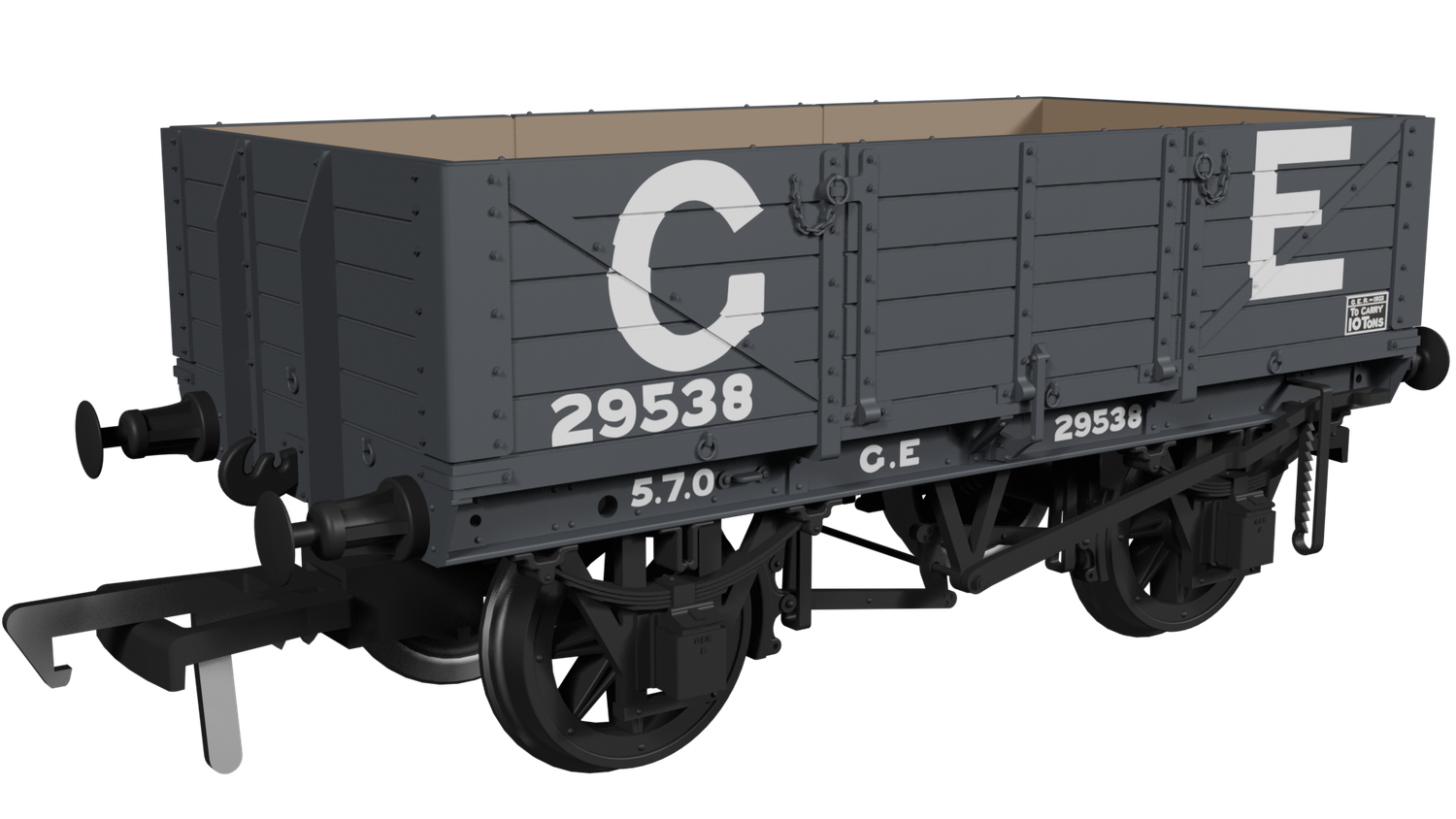 Rapido OO Gauge - 972004 - GER Dia.17 5-plank – GER No.29538