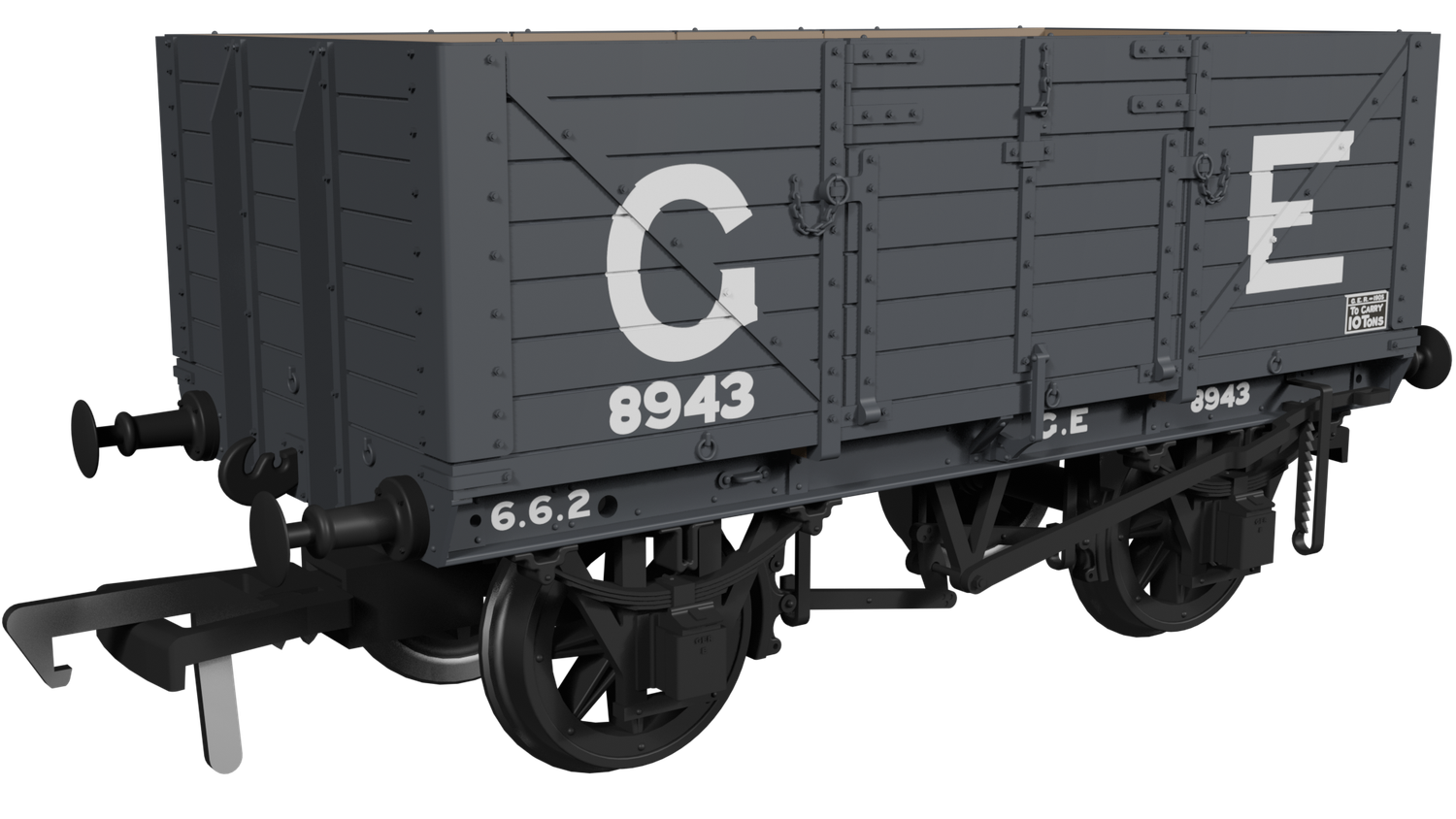 Rapido OO Gauge - 973002 -GER Dia.48 7-plank – GER No.8943