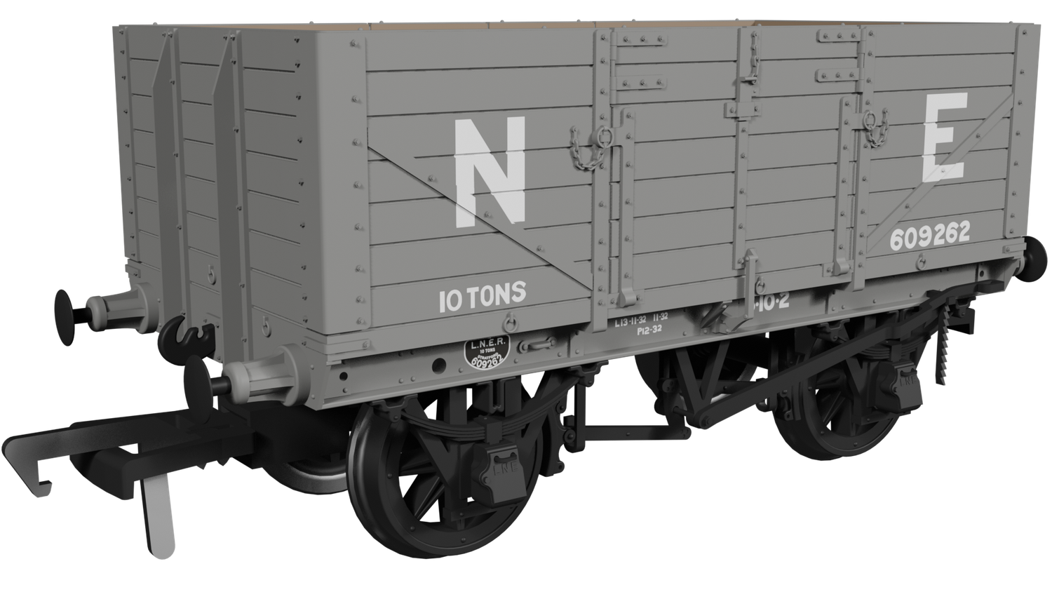 Rapido OO Gauge - 973003 - GER Dia.48 7-plank – LNER (pre-36) No.609262