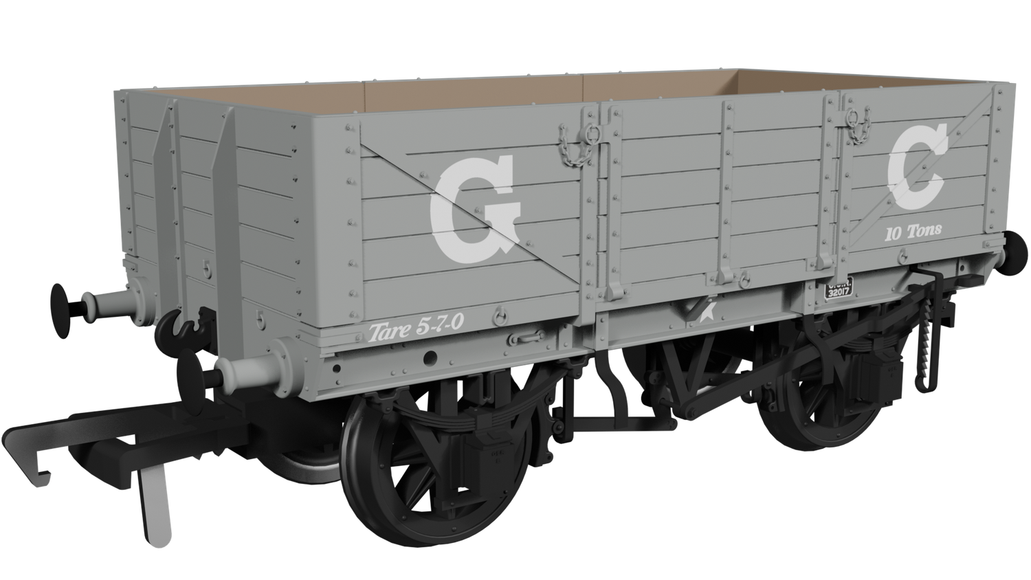 Rapido OO Gauge - 972008 - GER Dia.17 5-plank – GCR No.32017